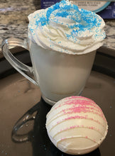 Load image into Gallery viewer, Ralph's Chocolate Delights White Chocolate Hot Chocolate Bomb *Gourmet Large Hot Chocolate Bombs Ingredients Premium Ghirardelli White Chocolate Marshmallows White Hot Chocolate Mix, hot cocoa bombs for Christmas, Holidays and Winter drink or beverage, Dessert