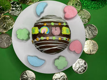 Load image into Gallery viewer, Ralph's Chocolate Delights Milk Chocolate Hot Chocolate Bomb *Gourmet Large Hot Chocolate Bombs Ingredients Premium Ghirardelli Milk Chocolate, Marshmallows, Milk Chocolate Hot Chocolate Mix, hot cocoa bombs for Halloween, Thanksgiving, St. Patrick's Day, Holidays, Dessert, parties, Weddings, events and Frozen drink or beverage, Frozen Hot Chocolate