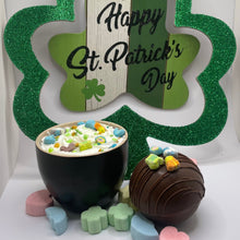Load image into Gallery viewer, Ralph's Chocolate Delights Milk Chocolate Hot Chocolate Bomb *Gourmet Large Hot Chocolate Bombs Ingredients Premium Ghirardelli Milk Chocolate, Marshmallows, Milk Chocolate Hot Chocolate Mix, hot cocoa bombs for Halloween, Thanksgiving, St. Patrick's Day, Holidays, Dessert, parties, Weddings, events and Frozen drink or beverage, Frozen Hot Chocolate