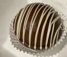 Load image into Gallery viewer, Ralph's Chocolate Delights Milk Chocolate Hot Chocolate Bomb *Gourmet Large Hot Chocolate Bombs Ingredients Premium Real Ghirardelli Milk Chocolate, Marshmallows, Milk Chocolate Hot Chocolate Mix, hot cocoa bombs for Halloween, Thanksgiving, Christmas, Holidays, Dessert, parties, Weddings, events and Winter drink or beverage