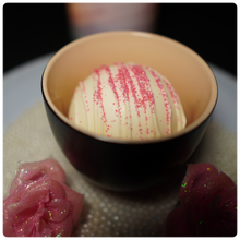 Load image into Gallery viewer, Ralph's Chocolate Delights White Chocolate Hot Chocolate Bomb *Gourmet Large Hot Chocolate Bombs Ingredients Premium Ghirardelli White Chocolate Marshmallows White Hot Chocolate Mix, hot cocoa bombs for Christmas, Holidays and Winter drink or beverage, Dessert