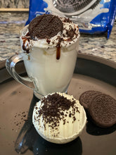 Load image into Gallery viewer, Ralph's Chocolate Delights Oreo Hot Chocolate Bomb White Chocolate Hot Chocolate Bomb *Gourmet Large Hot Chocolate Bombs Ingredients Premium Real Ghirardelli White Chocolate, Oreo Crumble Marshmallows, White Chocolate Hot Chocolate Mix, hot cocoa bombs for Halloween, Thanksgiving, Christmas, Holidays, Dessert, parties, Weddings, events and Winter drink or beverage