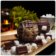 Load image into Gallery viewer, Ralph's Chocolate Delights S'mores Chocolate Hot Chocolate Bomb *Gourmet Large Hot Chocolate Bombs Ingredients Premium Real Ghirardelli Milk Chocolate, Graham Cracker Crumbs, Chocolate Chip, Marshmallows, Milk Chocolate Hot Chocolate Mix, hot cocoa bombs for Halloween, Thanksgiving, Christmas, Holidays, Dessert, parties, Weddings, events and Winter drink or beverage