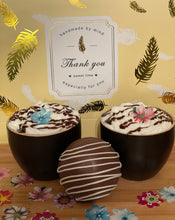 Load image into Gallery viewer, Ralph's Chocolate Delights Milk Chocolate Hot Chocolate Bomb *Gourmet Large Hot Chocolate Bombs Ingredients Premium Real Ghirardelli Milk Chocolate, Marshmallows, Milk Chocolate Hot Chocolate Mix, hot cocoa bombs for Halloween, Thanksgiving, Christmas, Holidays, Valentine's Day, Dessert, parties, Weddings, events and Winter drink or beverage