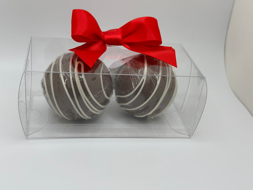 No Sugar Added Mini Milk Chocolate Hot Chocolate Bomb 2 pack Gift Set