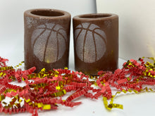 Load image into Gallery viewer, Ralphs Chocolate Delights Chocolate Shot Glasses on white background for Gifts, Christmas, Holidays, Birthdays, Parties, Dinner, Dessert, basketball
