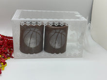 Load image into Gallery viewer, Ralphs Chocolate Delights Chocolate Shot Glasses Dessert Cups on white background for Gifts, Christmas, Holidays, Birthdays, Parties, Dinner, Dessert, basketball
