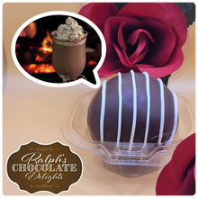 Load image into Gallery viewer, Ralph&#39;s Chocolate Delights Personalized Hot Chocolate Bomb *Gourmet Large Hot Chocolate Bombs Ingredients Premium Ghirardelli Chocolate Marshmallows Sprinkles Hot Chocolate Mix, hot cocoa bombs for Weddings, Anniversary, Birthday, Parties, events, Christmas, Holidays and Winter drink or beverage, Dessert
